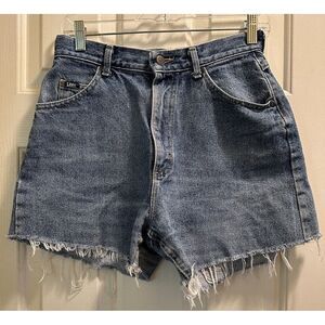 Vintage‎ LEE Shorts Womens 10 Med High Rise Cutoffs Denim Jean Casual Nice 90s